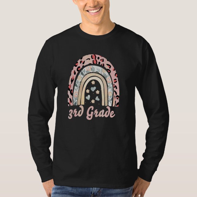 Camiseta Looks de Volta às Aulas Para Meninas do 3º Ano Leo (Frente)