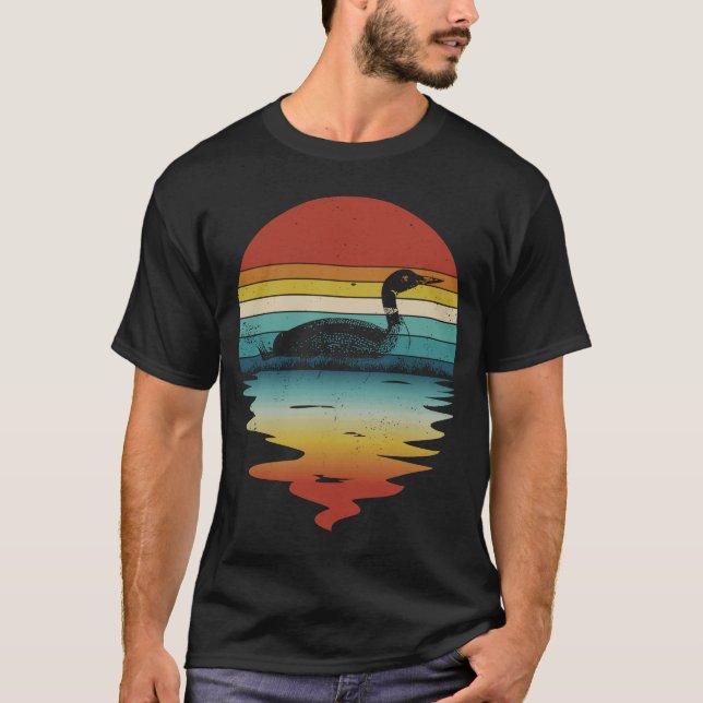 Camiseta Loon Lake Loon bird Vintage (Frente)
