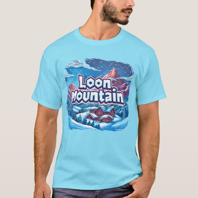 Camiseta Loon Mountain: Sua Roupa e Ac da Terra Maravilha d (Frente)