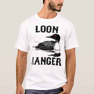 Camiseta Loon Ranger Shirt Engraçado Tshirt comum do leão B