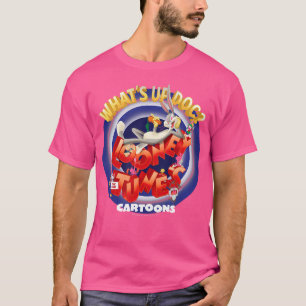 Camiseta Looney Sintoniza Insetos Bunny O Que Está Fazendo