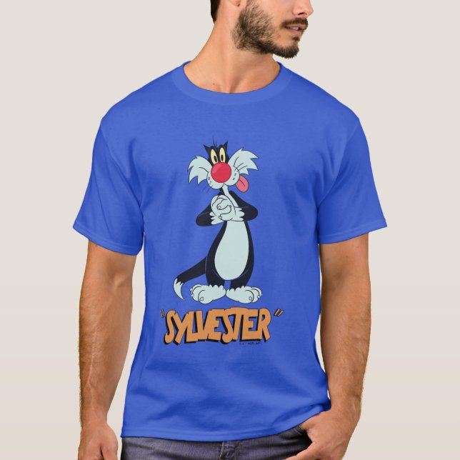Camiseta LOONEY TUNES™ Risadas Retrô | SYLVESTER™ (Frente)