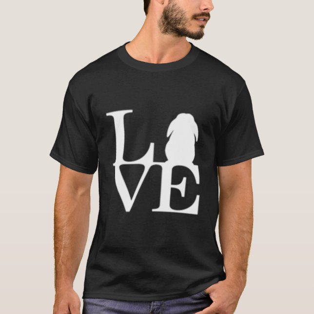 Camiseta Lop Rabbit Eu Amo Coelhinhos (Frente)
