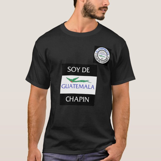 Camiseta Lopez El Chapincito Soy De Guatemala Chapin Black (Frente)