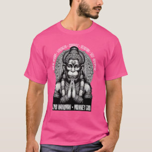 Camiseta Lord Hanuman Monkey Deus Hindu Mythology