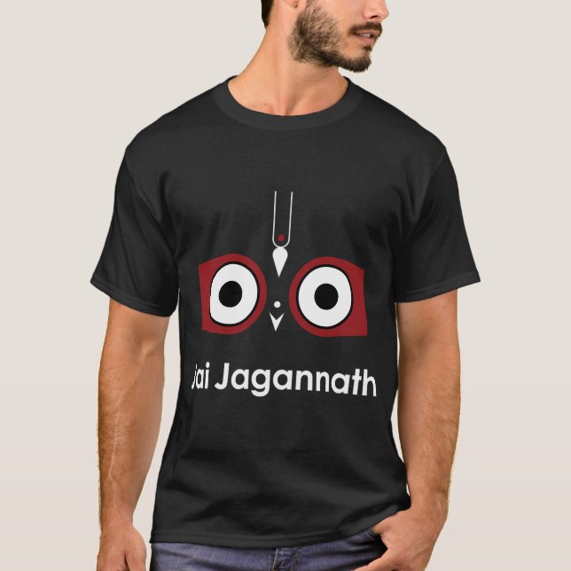 Camiseta Lord Jagannath Puri Dham Hare Krishna (Frente)