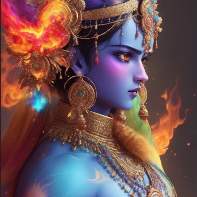 Camiseta Lord Krishna - O super-herói (krishna-the superhero)