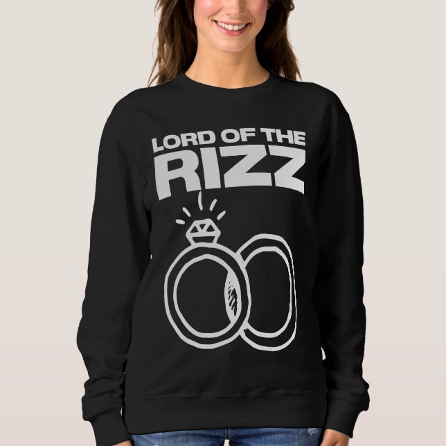 Camiseta Lord of the Rizz Wedding Rings Marriage Engagement (Frente)