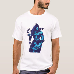 Camiseta Lord Shiva Art Angry Trishul Mahadev Hindu god