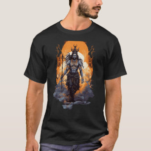 Camiseta Lord Shiva O Destruidor Irritado Deus Hindu Trishu