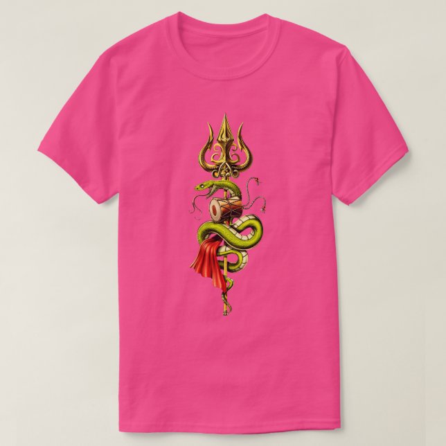 Camiseta Lord Shiva Trident (Frente do Design)