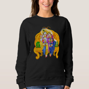 Camiseta Lorde Krishna E Devi Radha Meditação Hindu Deity