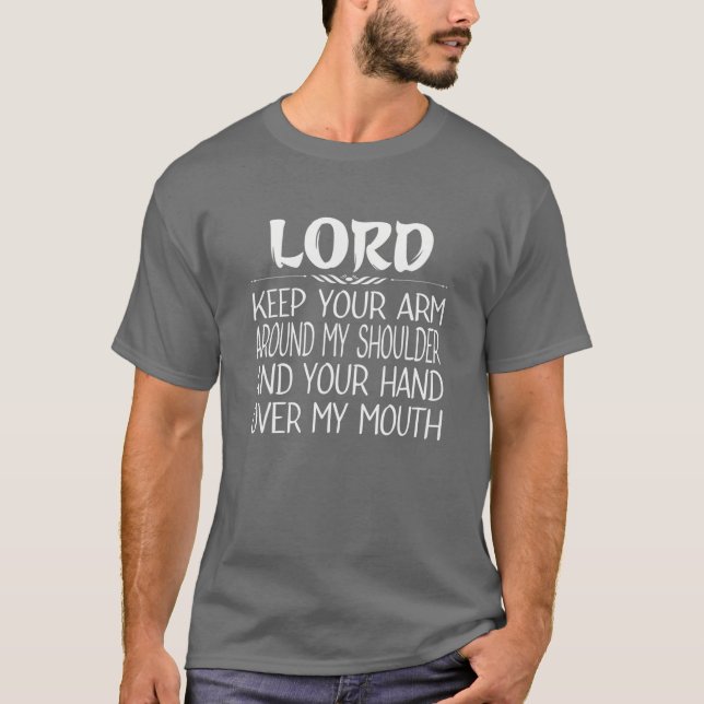 Camiseta Lorde Mantenha Seu Braço Ao Redor Da Minha Mão Do  (Frente)