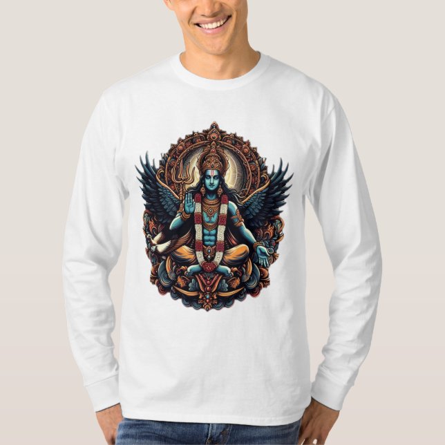 Camiseta Lorde Vishnu: A Sustentação Multiversal" (Frente)