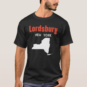 Camiseta Lordsburg New York Estado América Viagem New Yo
