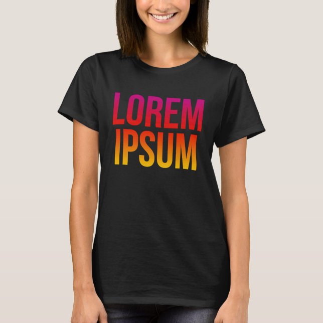 Camiseta Lorem Ipsum Legal Texto Sem Razão Citação (Frente)
