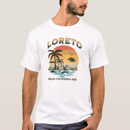 Camiseta Loreto Baja México: Vintage angustiado