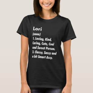 Camiseta Lori Definition Personalised Funny Birthday Ideia
