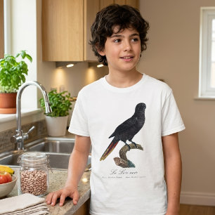 Camiseta Lório-preto ou Lório-de-bico-vermelho, Chalcopsitt