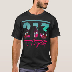 Camiseta Los Angeles Area Code 213 La Vintage California Re