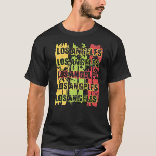 Camiseta Los Angeles Ca 80 Retro Vintage Los Angeles