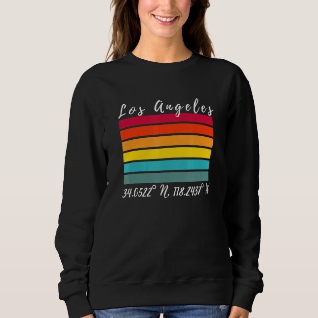 Camiseta Los Angeles California Latitude Longitude La Souve (Frente)