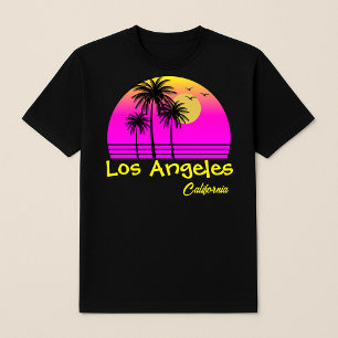 Camiseta Los Angeles California Retro Sunset