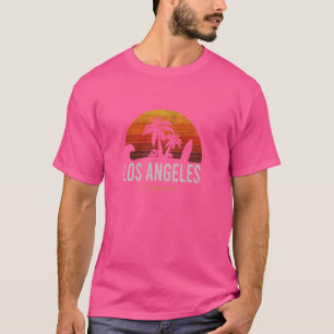 Camiseta Los Angeles California Retro Surfer Vintage Beach