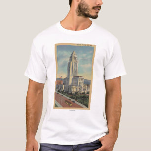 Camiseta Los Angeles, CAView da câmara municipal e do