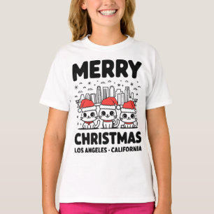 Camiseta Los Angeles City California Felry Natal EUA