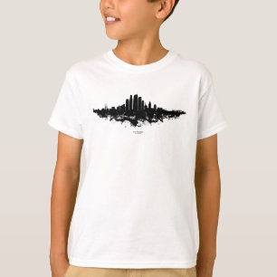 Camiseta Los Angeles City Skyline Watercolor