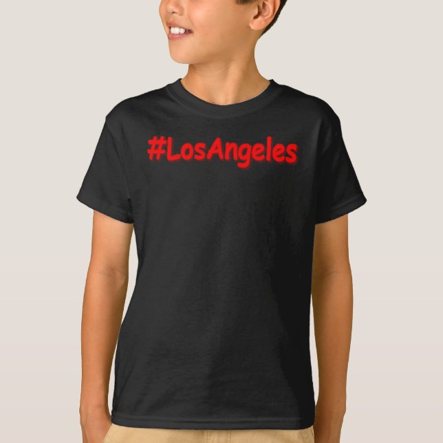 Camiseta "#Los Angeles" Design. Comprar Agora (Frente)