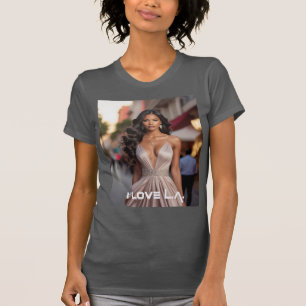 CAMISETA LOS ANGELES - EU AMO O LA