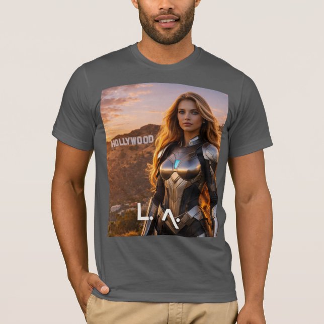CAMISETA LOS ANGELES - LA (Frente)
