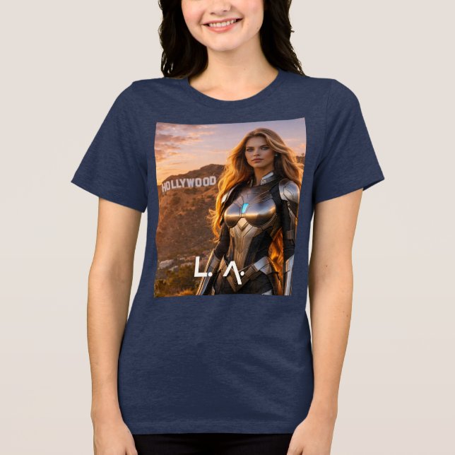 CAMISETA LOS ANGELES - LA (Frente)