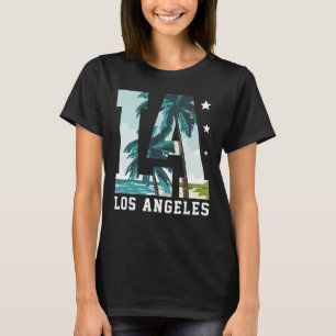 Camiseta Los Angeles La California Retro Vintage Los Angele