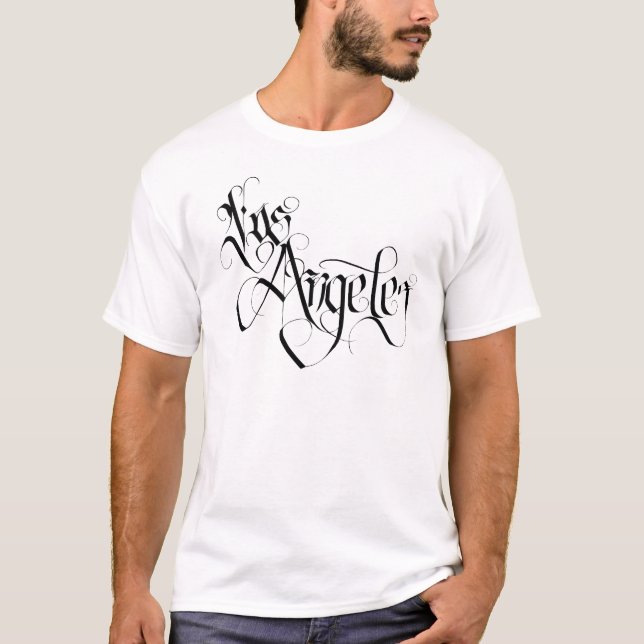 Camiseta Los Angeles Letras (Frente)