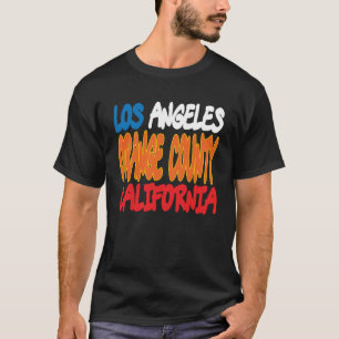Camiseta Los Angeles Orange County California Retro Vintage