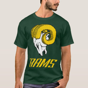 Camiseta Los Angeles Rams Vintage 1948 Cor do Cheio Ram Hea