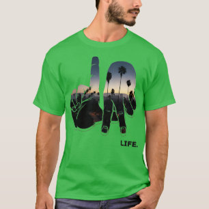 Camiseta Los Angeles - Sinal de Mão La Hand Sinal de TShirt