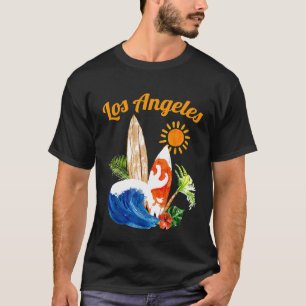 Camiseta Los Angeles TShirt LA California Surfboards Beach