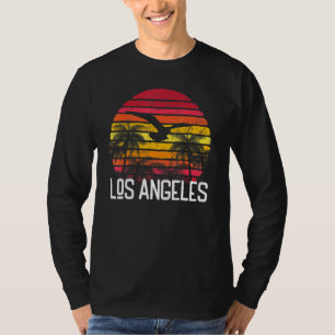 Camiseta Los Angeles Vintage Retro Beach Palm Tree Surf Swi