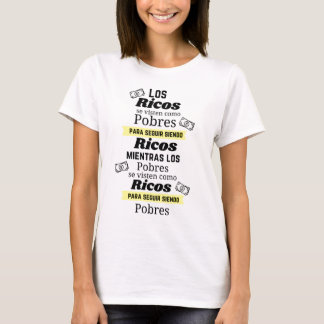 Camiseta los se visten como os pobres para seguir