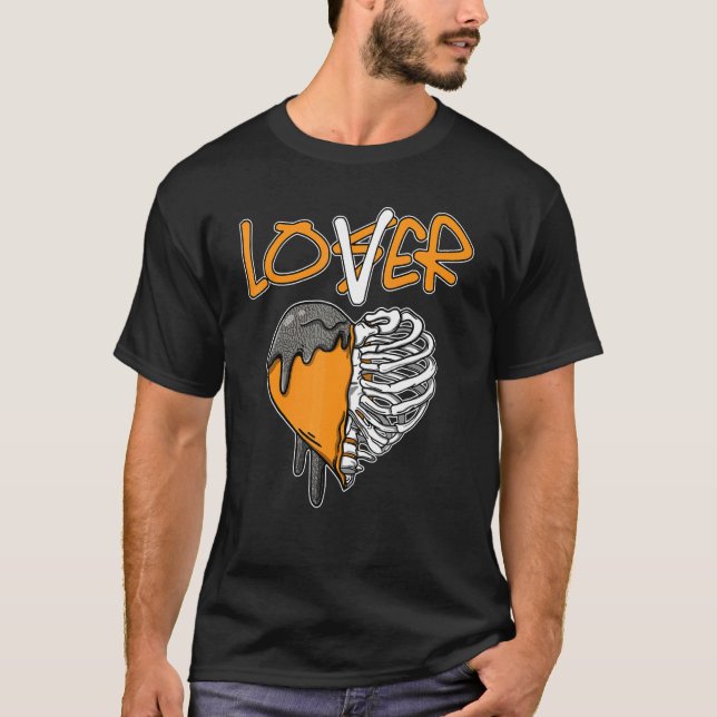 Camiseta Loser  Dripping Heart Laser Orange 3s Matching (Frente)