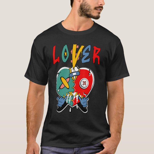 Camiseta Loser  Heart Dripping Multi 1s Matching (Frente)