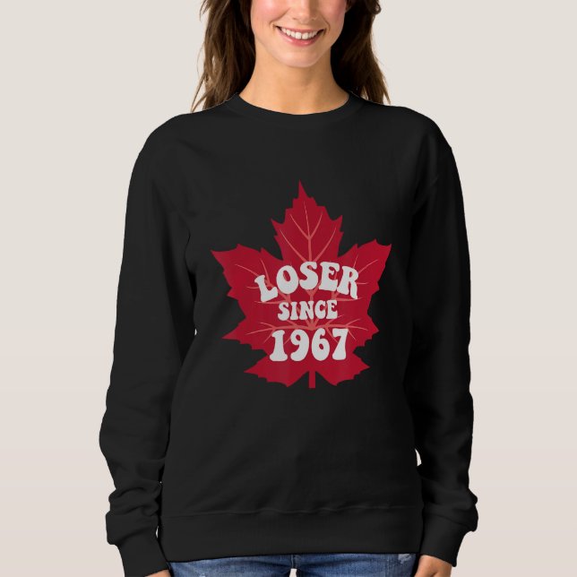 Camiseta Loser Since 1967 Maple Tree Leaves Funny (Frente)