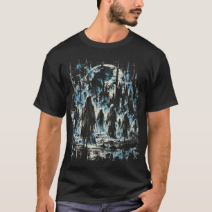 Camiseta LOST PROCESSION — Figuras Espectrais Góticas ao Lu