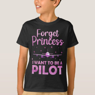 Camiseta Lote engraçado para mulheres menina aviação avião