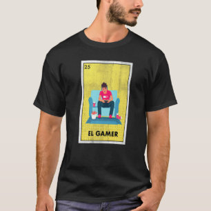 Camiseta Loteria El Gamer Mexicana Tradicional The Gamer