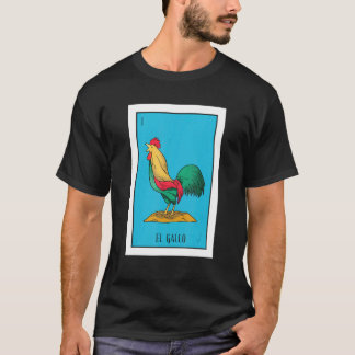 Camiseta Loteria El Pollo  O Papel de Frango Loteria Mexica